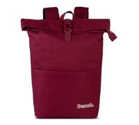 Bench solid Rolltop Rucksack Unisex mit Laptopfach 15 Zoll, 21L, 54x30x14 cm, leicht 480g, gepolstert, verstellbare Gurte, mehrere RV-Fächer, ideal für Alltag, Arbeit, Schule und Reisen (brombeer)