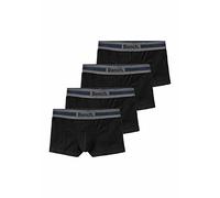 Boxer BENCH. "Boxershorts für Jungen", Jungen, Gr. 170/176, 4 Stk., grau (schwarz, anthrazit, meliert), Jersey, Obermaterial: 95% Baumwolle, 5% Elasthan, unifarben, körpernah, Unterhosen Unterhose Box