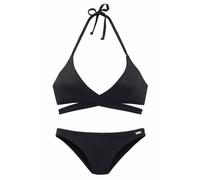 BENCH. Triangel-Bikini Damen schwarz Gr.36 Cup C/D