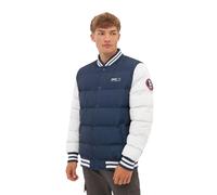 Bench Winter-Steppjacke Reggie (100% Polyester) navyblau/weiss Herren, Größe L