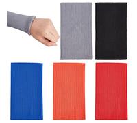 BENECREAT 10Stk 5 Farben Rippbündchenmaterial, 15x8.4 cm/5.9x3.3 Zoll Schlauchrippenbündchen-Ersatz Für Bündchenabnutzungsersatz Für Baumwollgefütterte Jacken, Sportbekleidung