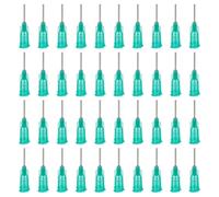BENECREAT 150 Stück 304 Edelstahl Dosiernadeln, 14 Gauge türkisfarbene Nadeln mit stumpfer Spitze für Klebstoffflaschen mit Luer-Anschluss für Alkohol- und ätherische Ölspender