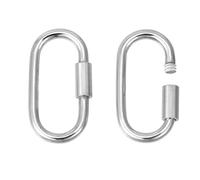 BENECREAT 2 Stück 925 Sterling Silber Karabiner Twist Barrel Sicherer Verschluss 13.5x7x1.15mm Karabinerverschluss Mit Sicherem Verschlussdesign Für Die Herstellung Halskettenverschlüsse