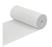 BENECREAT 3.3 Yard/3m 150mm breites flaches Gummiband Weißer Schwerer Stretch Strick für das Nähen von Kleidungsstücken