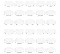 BENECREAT 30 Pack Ovale Blanko-Anhänger Aus Aluminium Mit 2 Löchern, Blanko-Tags Für Haustierhunde, Splitter-Gravur-Rohlinge Für Halsketten-Armband-Schmuck-DIY-Dekoratives Handwerk