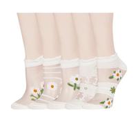 Benefeet Sox Durchsichtige Damen-Socken für Mädchen, Spitze, Netzstoff, Nylon, ultradünn, transparent, Sommersocken, Einheitsgröße