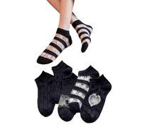 Benefeet Sox Durchsichtige Knöchelsocken Damen Mädchen Dünne Spitzen-Nylon-Kurzsocken Kristallglas Transparente Sommer-Futtersocke, Einheitsgröße