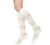 Benefeet Sox Kniestrümpfe für Damen und Mädchen, Spitze, transparent, durchsichtig, dünne Seide, ausgefallene lange Socken, Punkte, Herz, Einheitsgröße
