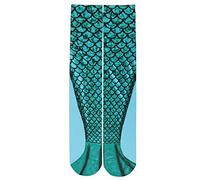 Benefeet Sox Lustige Kniestrümpfe für Damen und Mädchen, verrückt, niedlich, 3D-Druck, Socken, Halloween, Weihnachten, Cosplay, Meerjungfrauenschwanz, Einheitsgröße