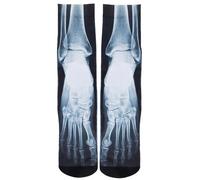 Benefeet Sox Lustige verrückte Herren-Socken für Jungen und Kinder, 3D-Druck, gemustert, Basketballsocken, cool, sportlich, lässig, Crew-Socken, Röntgen-Skelettknochen, Large
