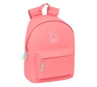 BENETTON BASICS CORAL - Jugendrucksack für Laptop 14,1 Zoll, ideal für Jugendliche verschiedener Altersgruppen, bequem und vielseitig, Qualität und Widerstandsfähigkeit, 31 x 16 x 41 cm