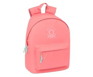 BENETTON BASICS CORAL - Jugendrucksack für Laptop 14,1 Zoll, ideal für Jugendliche verschiedener Altersgruppen, bequem und vielseitig, Qualität und Widerstandsfähigkeit, 31 x 16 x 41 cm