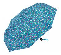 Benetton - Benetton Super Mini Taschenschirm millefleur diva blue Blau