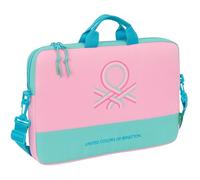 Safta Benetton 15.6´´ 4l 40x27x4 Cm Laptop Bag Rosa Kinder
