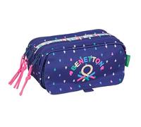 Benetton Drop Großes Federmäppchen für Kinder, ideal für Kinder im Schulalter, bequem und vielseitig, Qualität und Widerstandsfähigkeit, 21,5 x 8 x 10 cm