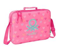 BENETTON HEART - Schultasche, Aktentasche, Umhängetasche, bequem und vielseitig, Qualität und Widerstandsfähigkeit, 38 x 6 x 28 cm