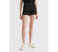 Benetton Jeans-Shorts in Schwarz - Größe W28 | Shorts