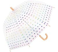 Benetton Kinder-Glockenschirm durchsichtig transparent - Hearts