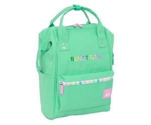 BENETTON MINT - Jugendrucksack mit Griffen für Laptops bis 33 cm (13 Zoll), ideal für Jugendliche verschiedener Altersgruppen, bequem und vielseitig, Qualität und Widerstandsfähigkeit, 27 x 19 x 40