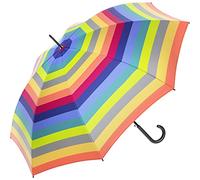 Benetton Stockschirm Long Automatik Multistripe - Fresh Salmon