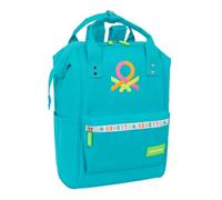 BENETTON SUMMER - Jugend-Rucksack mit Griffen für Laptops bis 33 cm (13 Zoll), ideal für Jugendliche verschiedener Altersgruppen, bequem und vielseitig, Qualität und Widerstandsfähigkeit, 27 x 19 x 40