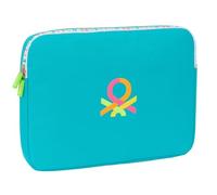 BENETTON SUMMER Laptoptasche 39,6 cm (15,6 Zoll), Rucksack, ideal für Kinder verschiedener Altersgruppen, bequem und vielseitig, Qualität und Widerstandsfähigkeit, 39,5 x 3,5 x 27,5 cm, blau, M,