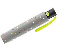 Benetton Taschenschirm Mini AC Punkte Auf-Automatik Dots Grey