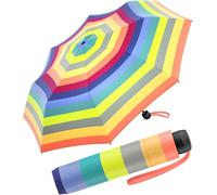 Benetton Taschenschirm Super Mini Streifen Fresh Salmon