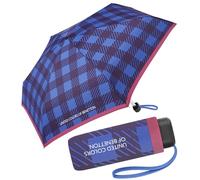 Benetton Taschenschirm Ultra Mini Flat Checks - Blue