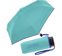 Happy Rain Benetton Ultra Mini Flat Manuell Taschenschirm turquoise
