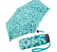 Benetton Taschenschirm Ultra Mini Flat Wild Blooms - mint