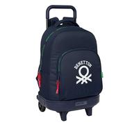 Safta Benetton Together 33l 33x45x22cm Wheeled Backpack Blau Kinder