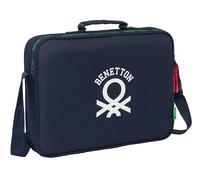 Safta Benetton 38x28x6 Cm Laptop Bag Blau Kinder