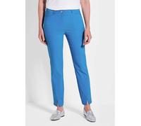 Bengalin-Hose LOUISA mit Saumschlitz blau 40 lang