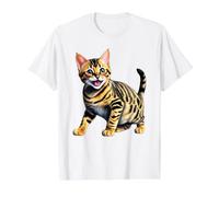 Bengalkatze x Cute Bengal Preisgünstiges Grafik-T-Shirt, Herren, Weiß, XL