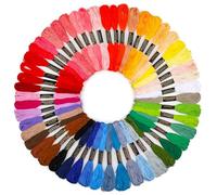 Benlay Stickgarn, 50 Bündel Regenbogen-Stickset, embroidery thread, Stickgarn Set Wird für Freundschaftsarmbänder, Knüpfgarn, Kreuzstichfaden, Armbandfaden, Basteltwist