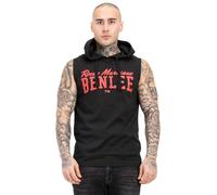 BENLEE Herren ärmelloses T-Shirt mit Kapuze Normale Passform Darry Black/Red XL