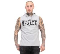 BENLEE Herren ärmelloses T-Shirt mit Kapuze Normale Passform Darry Marl Grey/Black L