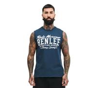 BENLEE Herren ärmelloses T-Shirt schmale Passform LASTARZA, Dark Blue/White, L