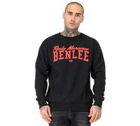 BENLEE Herren Rundhals Sweatshirt Normale Passform RINSTON Black/Red L
