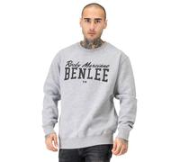 BENLEE Herren Rundhals Sweatshirt Normale Passform RINSTON Marl Grey/Black S