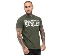 BENLEE Herren T-Shirt Normale Passform Logo Olive/White S