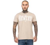 BENLEE Herren T-Shirt Normale Passform Logo, Sand/White, S