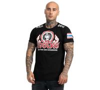 BenLee Rocky Marciano T-Shirt Boxer-Frontdruck Schmale Passform Schwarz S