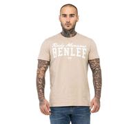 BENLEE Herren T-Shirt Normale Passform Logo S, Sand/White