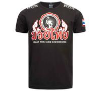 Rocky Marciano BenLee Herren T-Shirt Thailand Kurzarm schmale Passform Schwarz XL