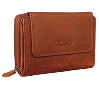 Benthill Damen Geldbörse Groß Echt Leder - Portemonnaie mit RFID Schutz - Portmonee mit vielen Kartenächer - Damenbörse inkl. Geschenkbox, Farbe:Braun