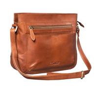 Benthill Echt Leder Damen Schultertasche | Vintage Umhängetasche aus weichem Rindsleder | Ledertasche für Frauen | Kleine Damentasche, Farbe:Braun