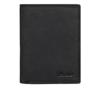 Benthill Herren Geldbörse aus Echt-Leder - Geldbeutel mit RFID-Schutz - Großes Portemonnaie für Herren - Vintage Leder, Farbe:Black (H)