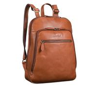 Benthill Rucksack Echt Leder - Damen Herren Daypack - Backpack Lederrucksack - Cityrucksack, Farbe:Braun